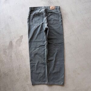 Dockers Twill Jeans Mens 34x30 Gray Green Excellent Straight Leg Cotton 0519